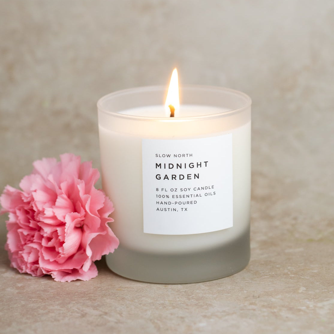 Midnight Garden - Signature Candle (Lavender + Rosemary + Geranium)